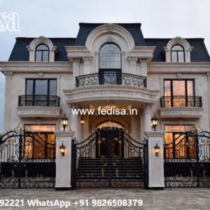 Symmetrical Villa Architecture House Entrance Design Ideas No-4773