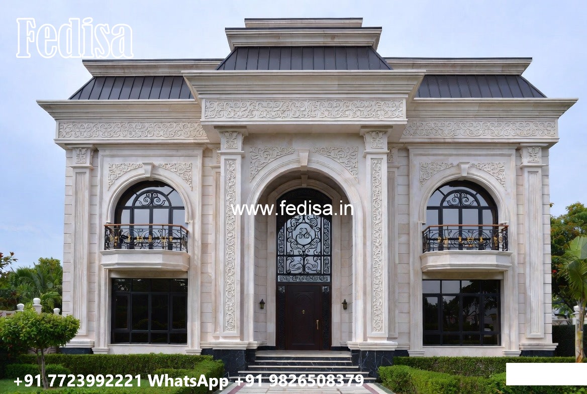 Traditional Interior Decoration Villa House Tower Design No-4777