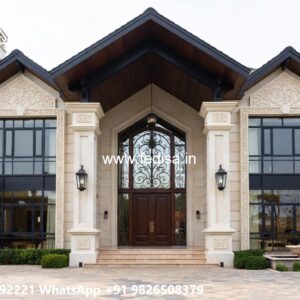 Marble Flooring Villa Design Exterior Home Design Styles No-4781