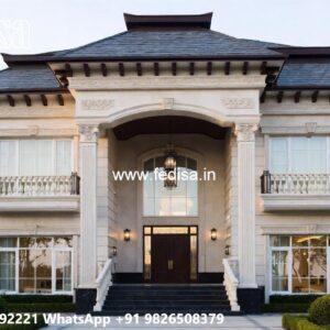 Classic Villa Garden Design Farmhouse Front Porch Ideas No-4783