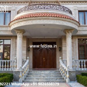 Villa Courtyard Design 4 Bed House Plans No-4785