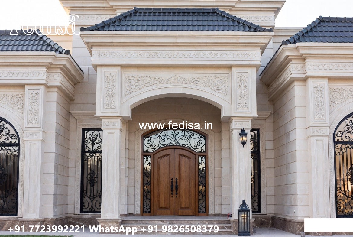 House With Columns Exterior Home Gym Decor Ideas No-4818