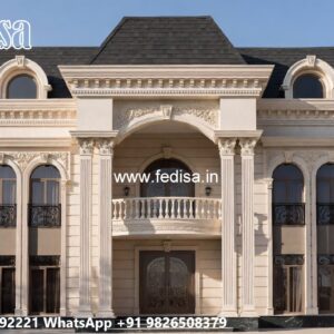 Classic House Design With Garden Home Floor Design No-4842