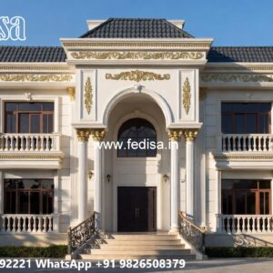 Stone Finish Villa Design Home Gym Layout No-4896