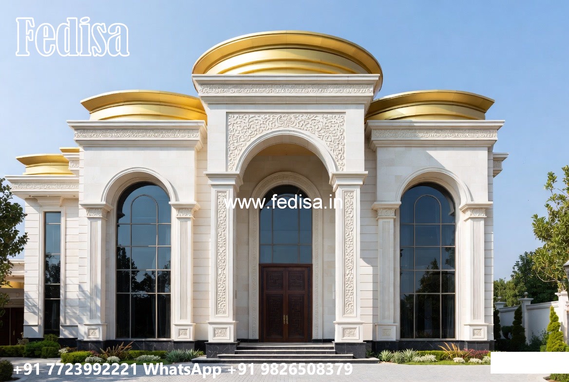 Luxury Classic Villa Exterior Design Ideas Pooja Room Door Designs In Plywood No-4912