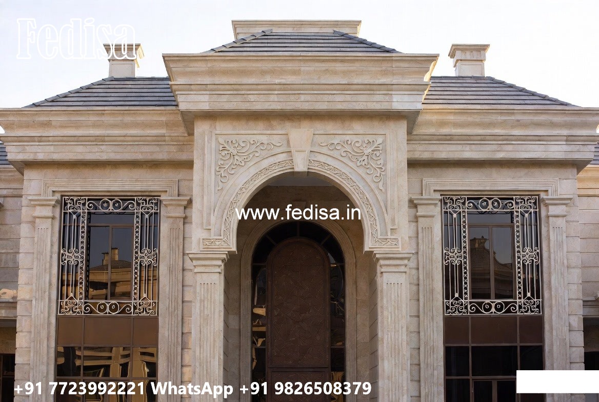 Classic Villa Front Elevation Design Big House Plans No-4918