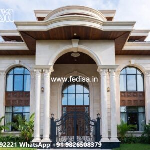 Classic House Front Elevation Design Bungalow House Style No-4960