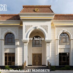 Grand Entrance Villa Design 60 Gaj House Design No-5013