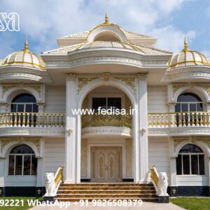 Luxury Front Elevation Villa Luxury Single Story House Plans No-5015