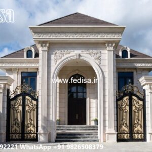 Symmetrical Villa Architecture 5 Bedroom House Plans Single Story No-5017