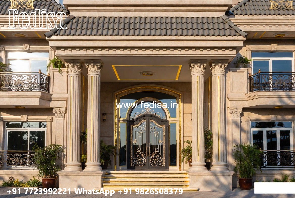 Luxury Classic Villa Exterior Design Ideas Simple 6 Room House Design No-5034