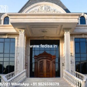 Classic Villa Design With Swimming Pool Home Plaster Design No-5037