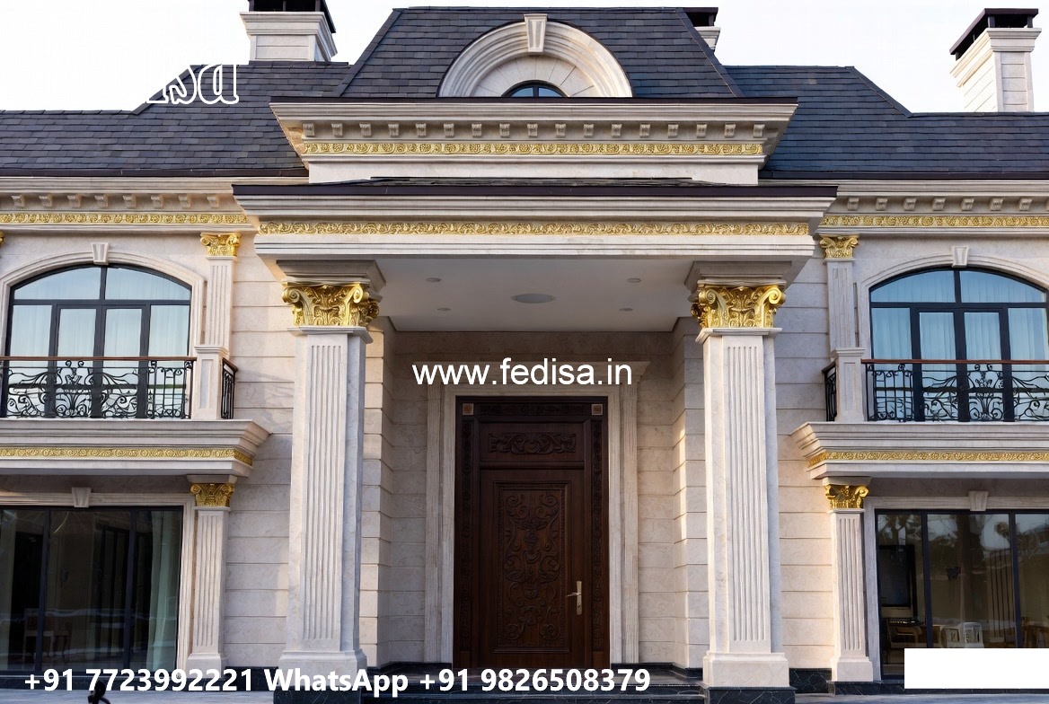Traditional House Design Front Entrance Decor No-5051
