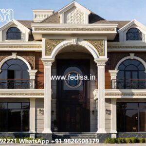 Classic Front Elevation Terrace Design For Small House No-5060