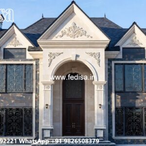 Traditional House Design With Modern Touch House Plaster Design No-5085