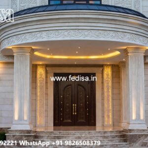 Classic Villa Front Elevation Design Small Modern House No-5162