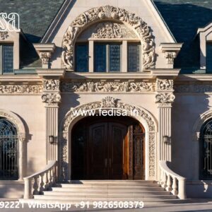 Traditional Interior Design Single Floor House Front Design 3d No-5188