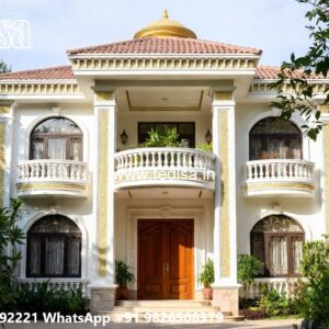 Patio Design Classic House Makan Ki Design No-5199