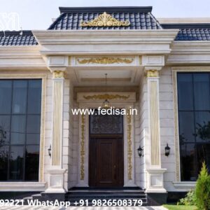 Grand Entrance Villa Design House Plans With Basement No-5257