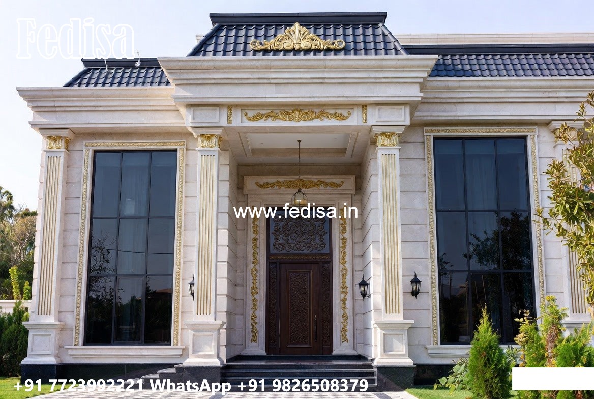 Grand Entrance Villa Design House Plans With Basement No-5257
