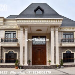 Marble Flooring Villa Design Glass House Design No-5269