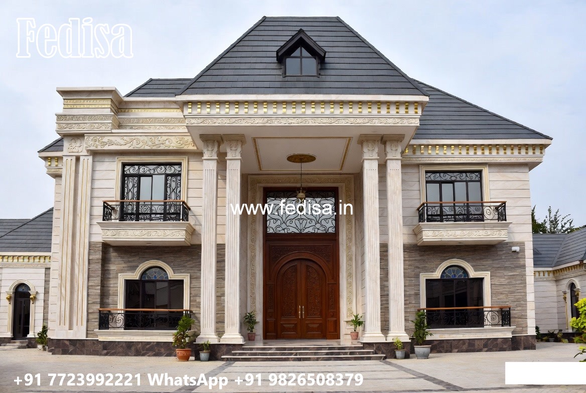 Marble Flooring Villa Design Glass House Design No-5269