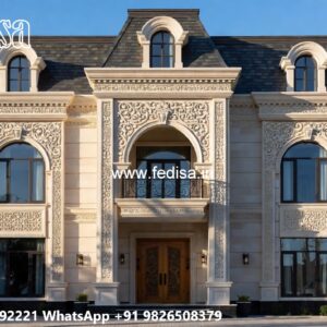 Classic Outdoor Patio Villa 2nd Floor House Design No-5276