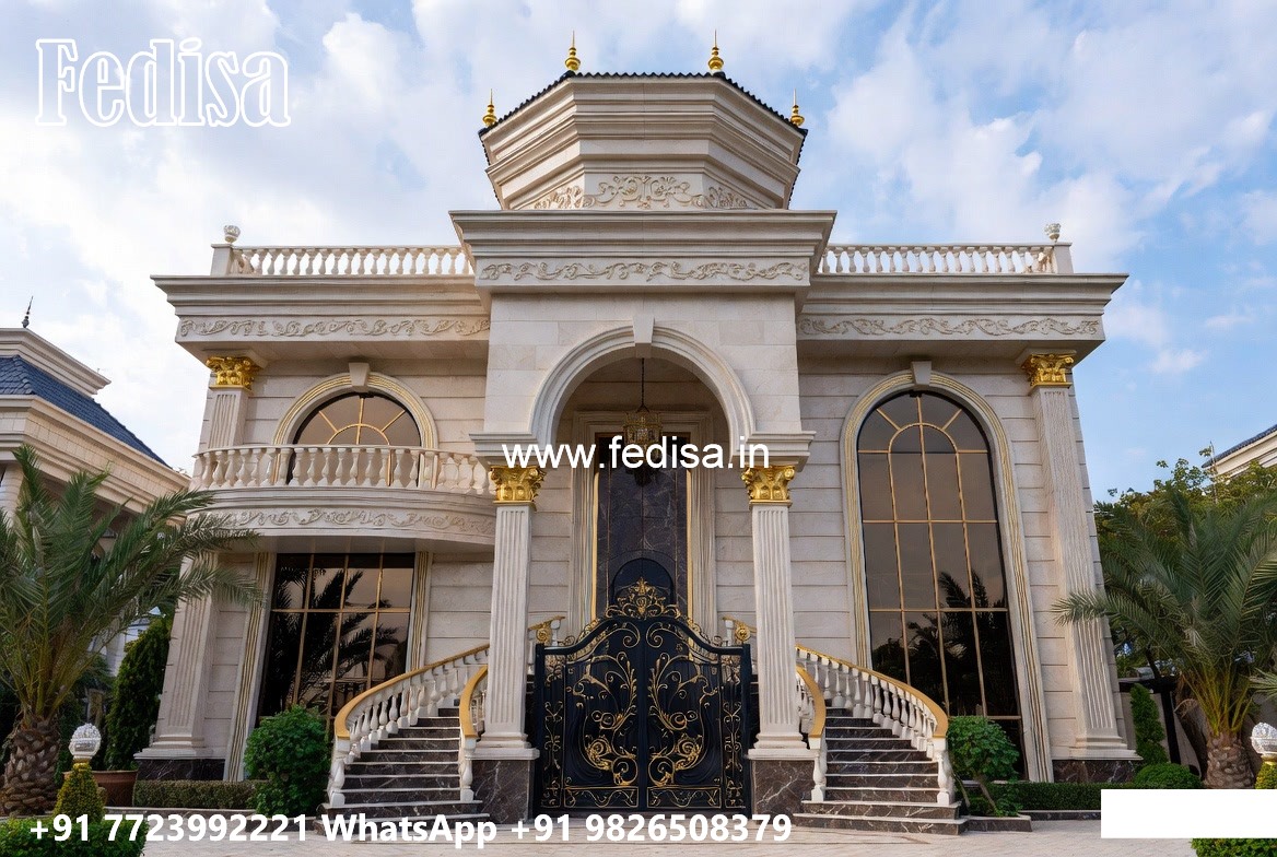 Classic Mediterranean Villa Style Homes Exterior Wall Design No-5280