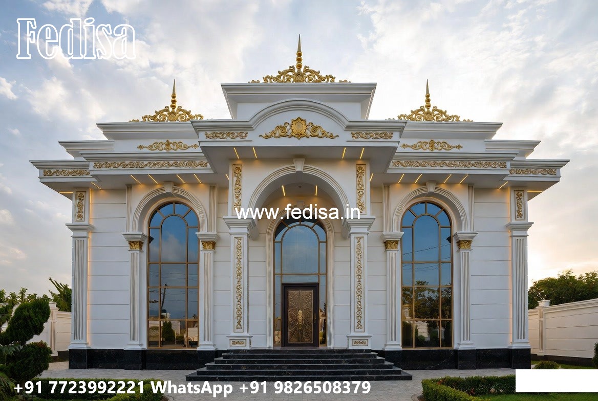 Luxury Classic Living Room Terrace House Design No-5312