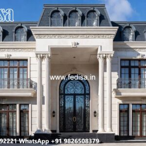 Stone Finish Home Exterior Korean House Design No-5346