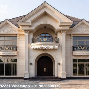 Royal Villa Design L Shaped House Design No-5376