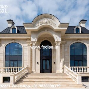 Classic Villa Exterior 1 Story House Plans No-5377
