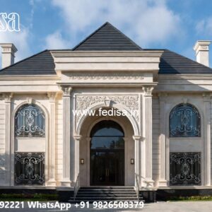 Grand Entrance Villa Design Contemporary Style Home No-5379