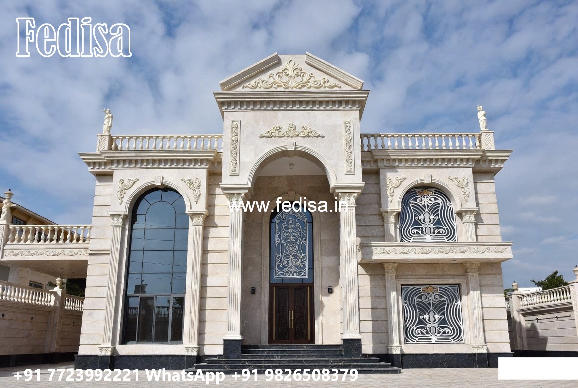 Luxury Front Elevation Villa Best Modern House Design No-5381