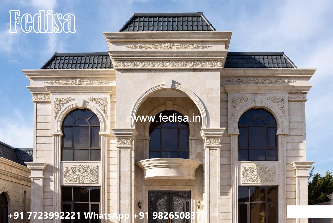 Classic House Exterior Three Bedroom House Design No-5423