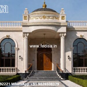 Neoclassical Villa Facade Sketchup House Design No-5500