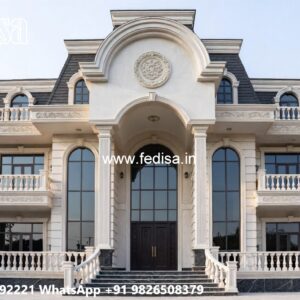 Grand Entrance Villa Design Single Floor House Plans No-5501