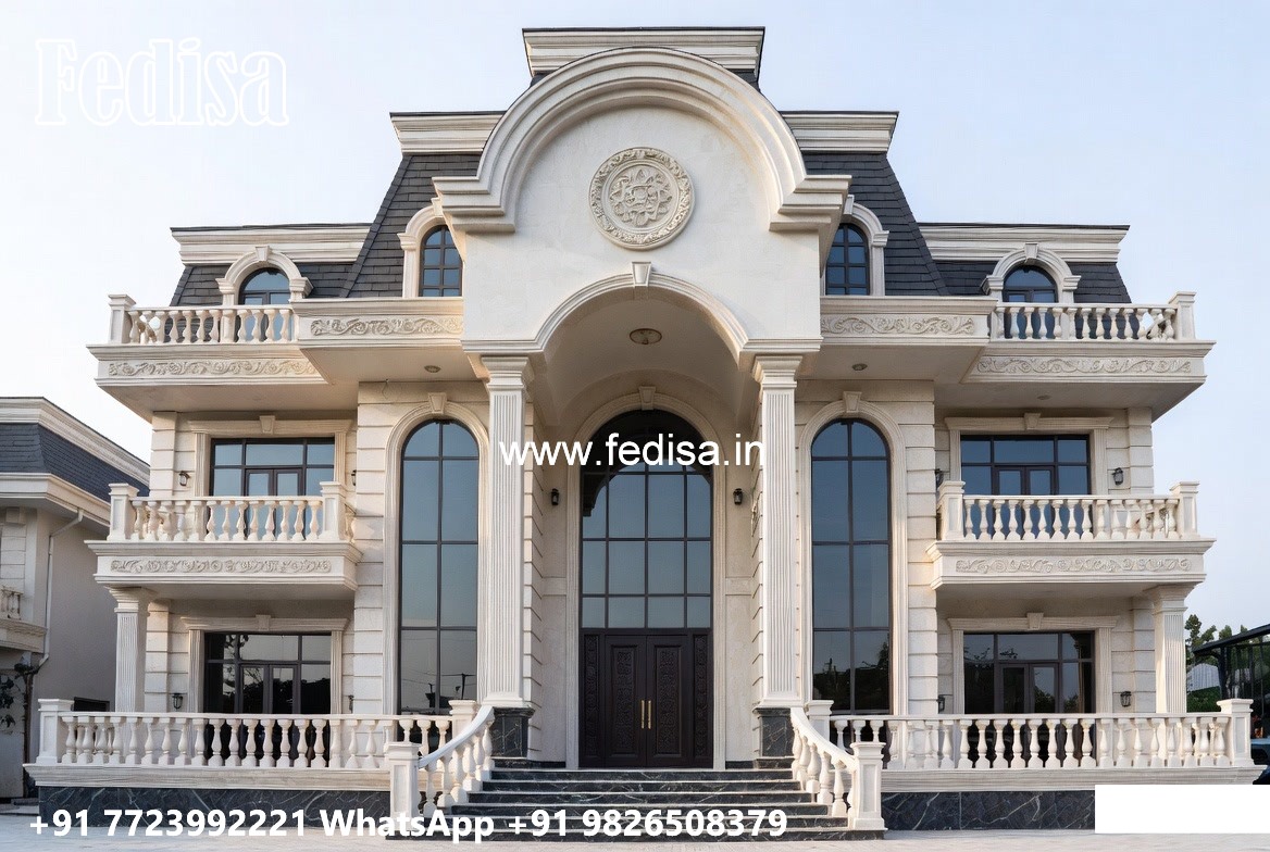 Grand Entrance Villa Design Single Floor House Plans No-5501