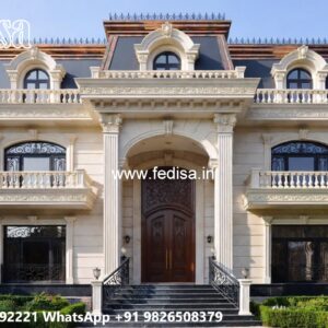 Vintage Luxury Interiors 2nd Floor House Design With Balcony No-5512