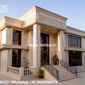 Fountain Garden Villa Country Home Plans No-5518