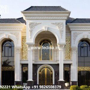 Classic Villa Front Elevation Design House Compound Design No-5528