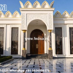 Vintage Villa Style Pillar Design In Home Front No-5619