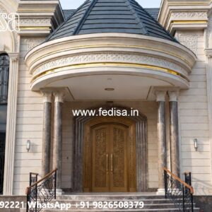 Classic Villa Exterior One Bedroom House Design No-5621