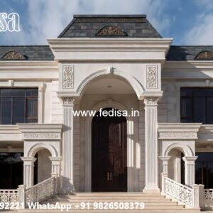 Grand Entrance Villa Design Modern Contemporary House Design No-5623