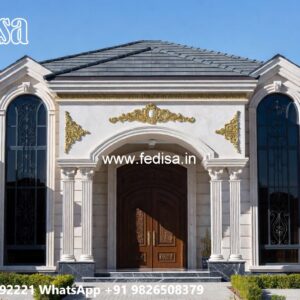 Symmetrical Villa Architecture Low Budget House Plans No-5627