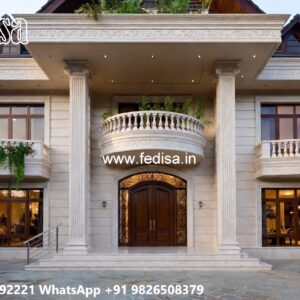 Stone Finish Villa Design 2 Storey Small House Design No-5628