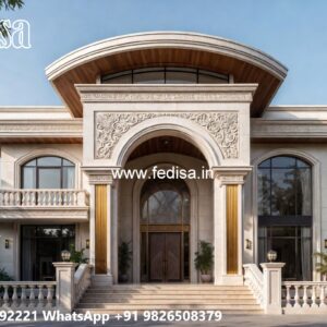 Luxury Villa Landscaping 3d House Plans Indian Style No-5638
