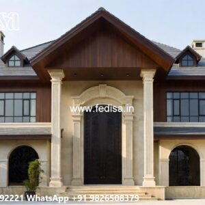 Brick Classic House Design Stylish Flat Roof Houses No-5673