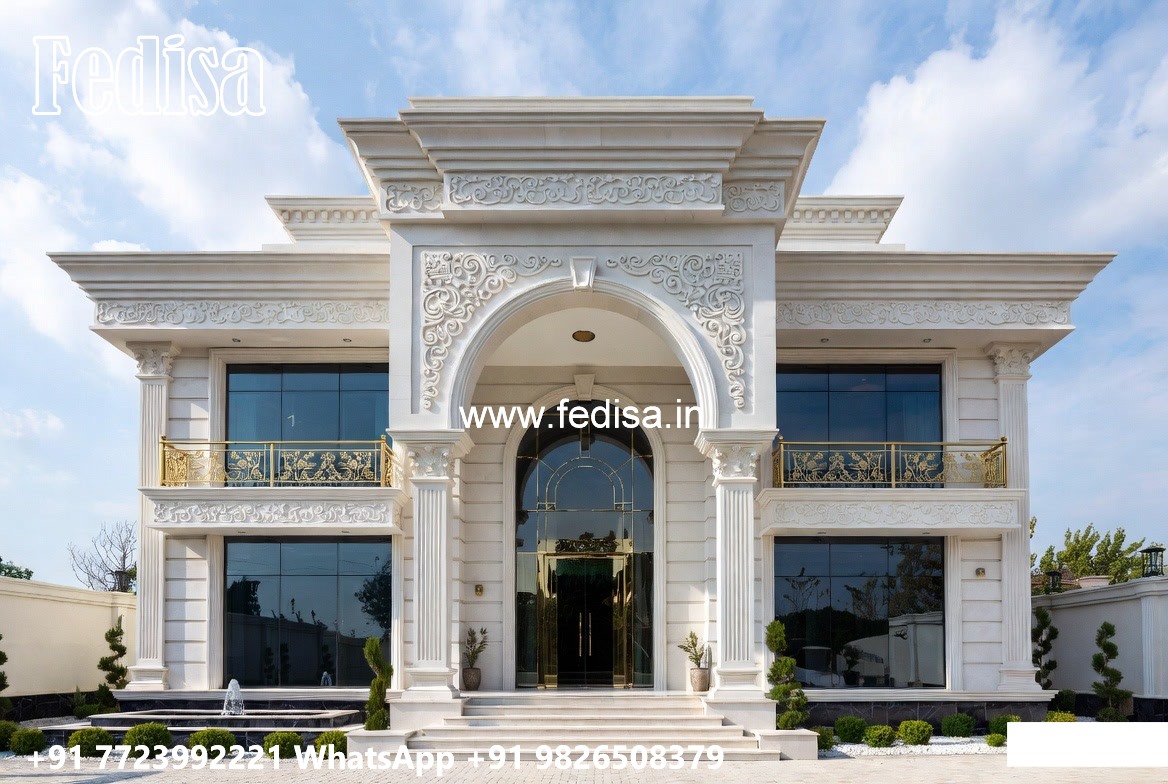 Classic Villa Exterior House Entrance Design Ideas No-5743