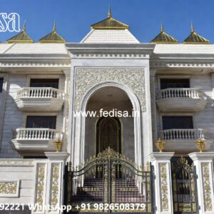 Luxury Front Elevation Villa House Tower Design No-5747